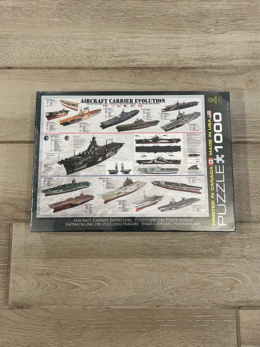 Eurographics Aircraft Carrier Evolution 1000-Piece Puzzle - Multi-Color